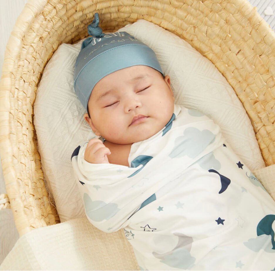 Cloud and Stars Swaddle Set